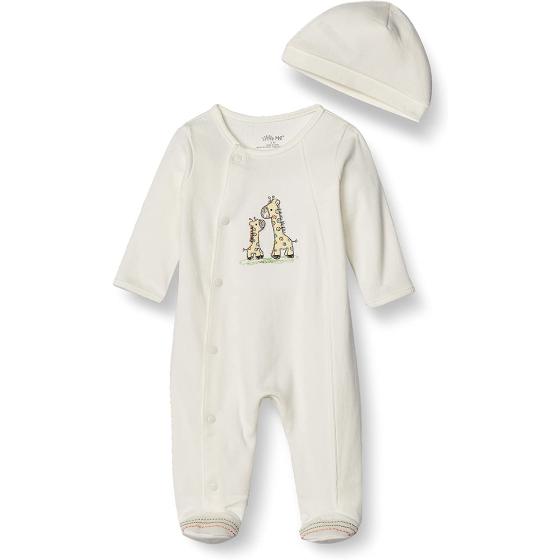 Little Me Unisex Baby 2 Piece Footie and Cap Set