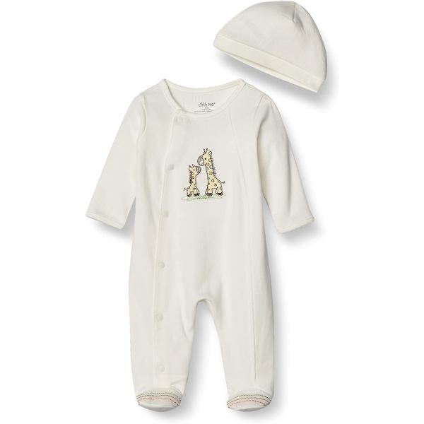 Little Me Unisex Baby 2 Piece Footie and Cap Set