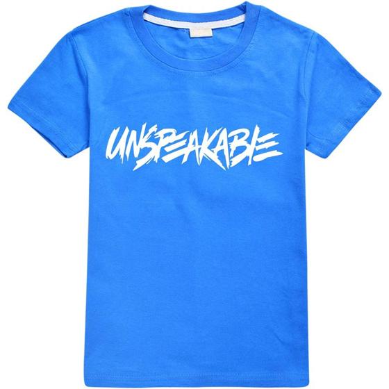 Boy's T-Shirts UNSPEAKABLE Tops Fashion Youth Funny Tee Shirts Cotton T-Shirt for Kids/Girls/Boys