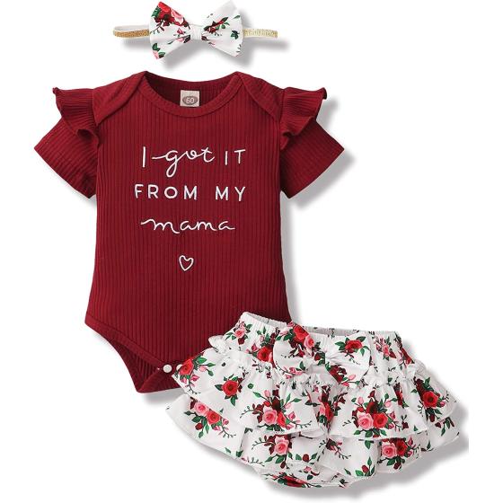 Newborn Infant Baby Girl Clothes Romper Shorts Set Floral Summer Outfits Cute Baby Clothes Girl