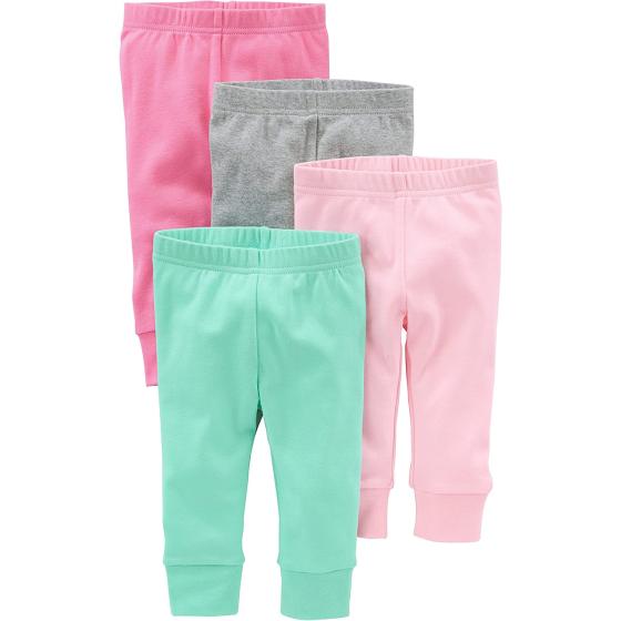 Simple Joys by Carter's Baby Girls' Pant, Pack of 4