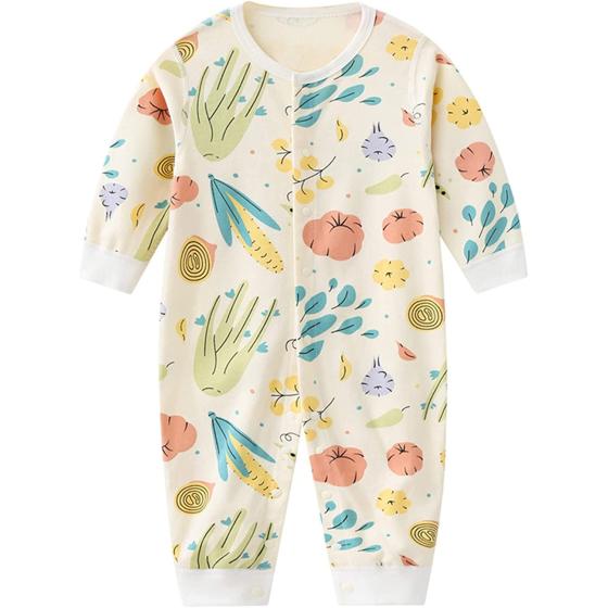 Newborn Baby Boy Girl Organic Cotton Bodysuit Long Sleeve Jumpsuit 3-Pack Outfits Clothes,0-24Months