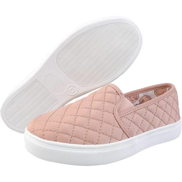 NCCB Girls Sneakers Slip On Casual Sneakers for Girls Nonslip Comfort Lightweight Flats Shoes for Big Girls Little Girls