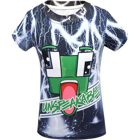 Dotrewes Boys Cartoon Graphic Tee Shirts Kids Preston?Styles?Merch