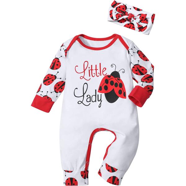 Von kilizo Newborn Baby Girl Clothes Romper Onesie Cotton Newborn Outfit for Girls Cute Infant Girl Jumpsuits Clothes