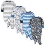 Onesies Brand baby-boys 4-pack Sleep 'N Play Footies