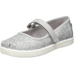 TOMS Silver Iridescent Glimmer Tiny Mary Jane Flat 10011521