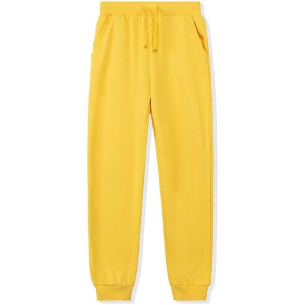 DOTDOG Kids Unisex Soft Brushed Fleece Pull-on Jogger Sweatpants Basic Casual Pants for Boys or Girls (3-12 Years)