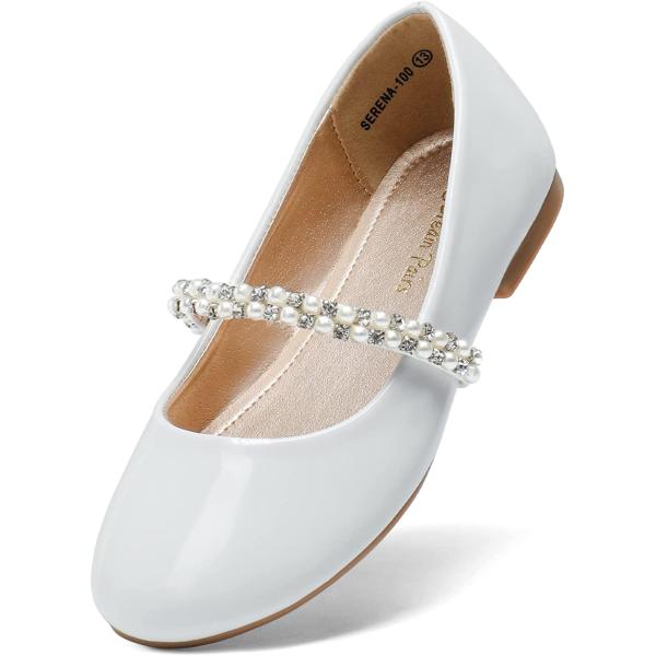 DREAM PAIRS Girls Toddler/Little Kid/Big Kid Serena-100 Mary Jane Ballerina Flat Shoes