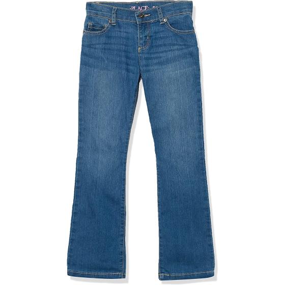 The Children's Place Girls' Basic Bootcut Jeans