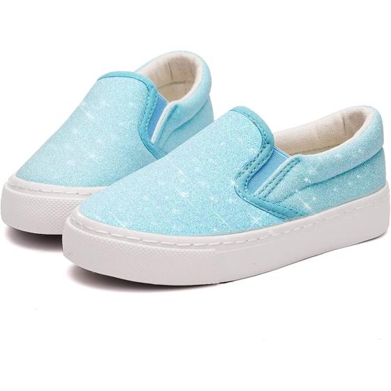 Toandon Toddler Kids Sparkle Sequins Glitter Sneakers Age 2-10