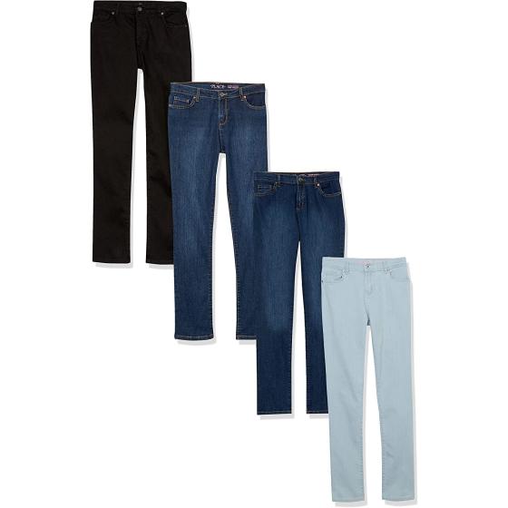 The Children's Place Girls' Super Skinny Jeans 4-Pack