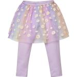 CHATTER CARROT Toddler & Little Girl's Mesh Laced Ruffle Leggings Cotton Casual Tutu Pants
