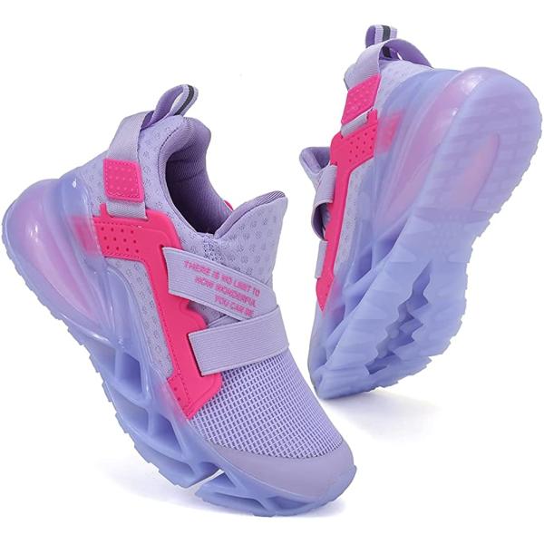 Coolloog Kids Sneakers Boys Girls Running Tennis Walking Shoes Lightweight Breathable Sport Athletic