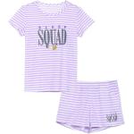 Summer Pajamas for Girls – Stripe & Glittering Heart PJS Pal Cute Jammies Set Big KidsSize 6-16