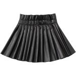 WELAKEN Pu Leather Skirts for Girls Kids & Teen & Toddler & Women Faux Leather Pleated Skirts