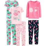 Simple Joys by Carter's Babies, Toddlers, and Girls' 6-Piece Snug-Fit Cotton Pajama Set