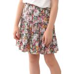 GORLYA Girls Ruffle Floral Boho Flowy Cute Tiered Short Mini Skater Skirts 4-14T