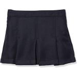 Nautica Girl's School Uniform Pleated Pull-on Scooter Skirt With Undershorts, Knit Waistband