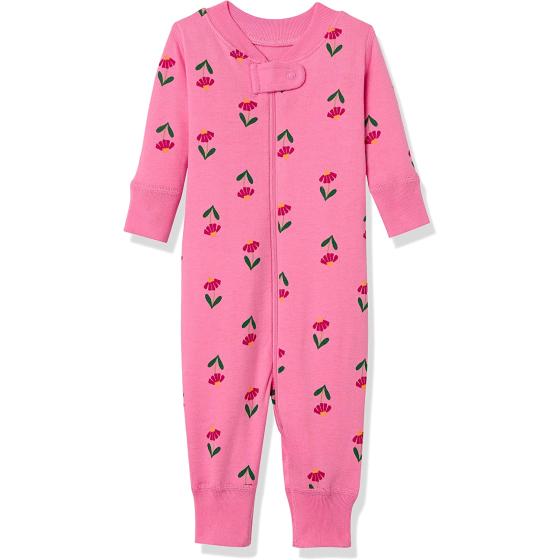 Moon and Back by Hanna Andersson Baby Girls' one-Piece Organic Cotton Footless Pajamas