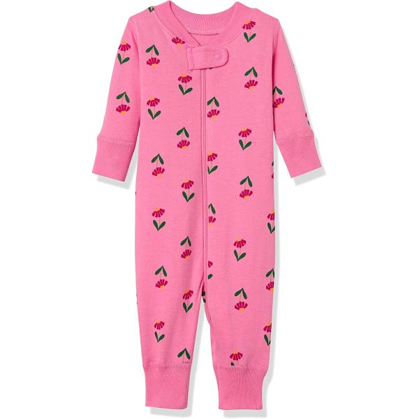 Moon and Back by Hanna Andersson Baby Girls' one-Piece Organic Cotton Footless Pajamas