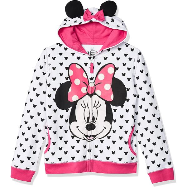 Disney Girls' Minnie Hoodie W Bow & Ear