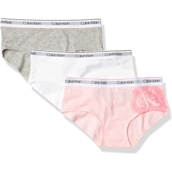 Calvin Klein Girls' Kids Modern Cotton Hipster Underwear, Multipack