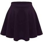 GirlzWalk Kids Girls Casual Mini Stretch Waist Flared Plain Pleated Skater Skirt