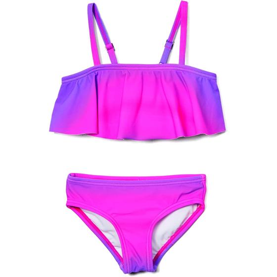 Kanu Surf Girls' Karlie Flounce Bikini Beach Sport 2 Piece Swimsuit