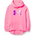 Under Armour Girls' Armour Fleece Iridescent Big Logo Hoodie