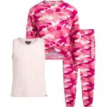 bebe Girls' Jogger Set - Active Fleece Pullover Sweatshirt, Sweatpants, and Tank Top