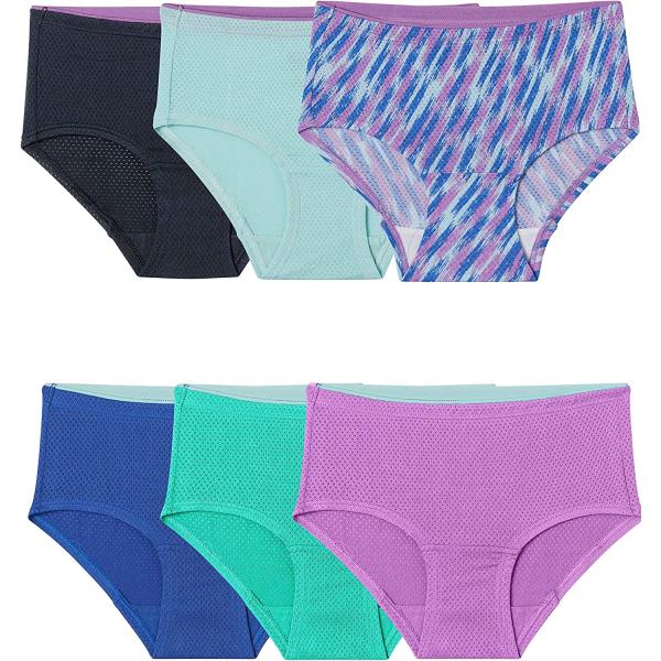 Fruit of the Loom Girls' Breathable Underwear
