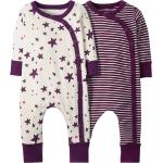 Moon and Back by Hanna Andersson Boys' Organic 2 Pack Long Sleeve Romper
