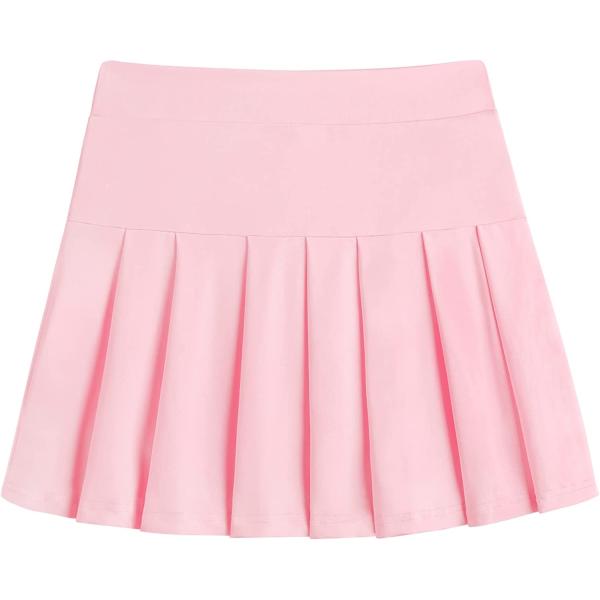Arshiner Girl's Tennis Skirts with Shorts Athletic Pleated Skirt Workout Performance Skorts with Pockets for Kids 4-13Y
