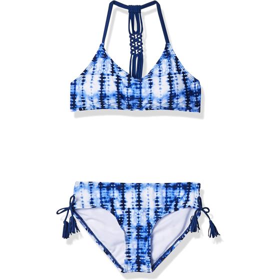 Kanu Surf Girls' Willow V-Neck Bikini Beach Sport 2-Piece Swimsuits