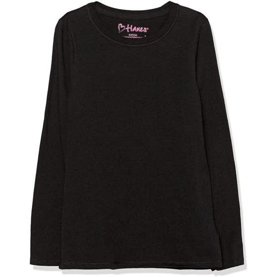 Hanes Girls' ComfortSoft Long Sleeve Tee