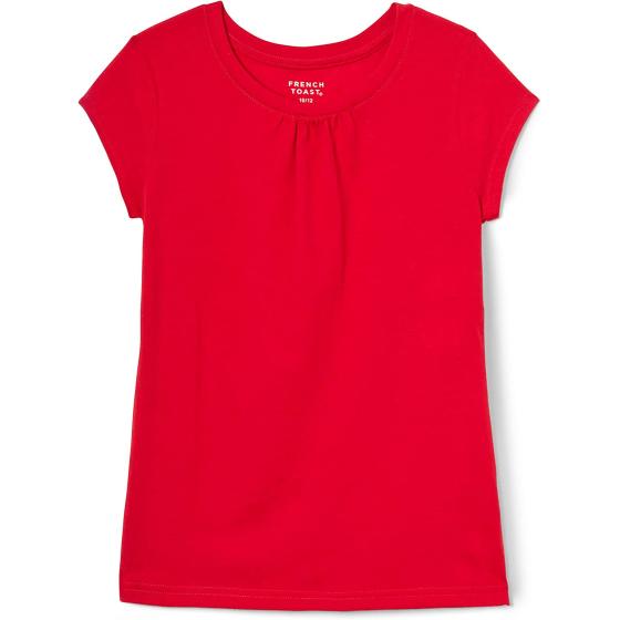 French Toast Girls' Short Sleeve Crewneck Tee T-Shirt