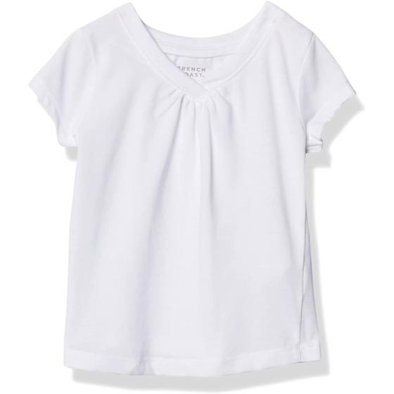 French Toast Girls' Short Sleeve V-Neck T-Shirt Tee