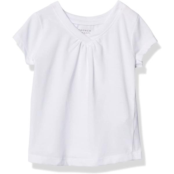 French Toast Girls' Short Sleeve V-Neck T-Shirt Tee