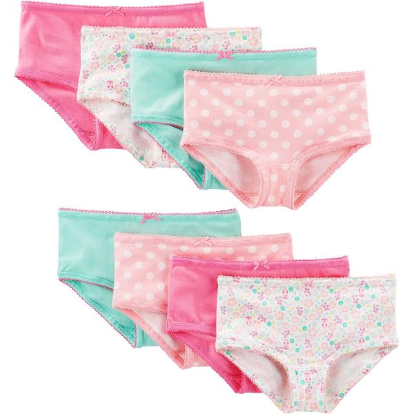 Simple Joys by Carter's Girls' Underwear, Pack of 8