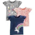 Simple Joys by Carter's Toddler Girls' Short-Sleeve Graphic Tees, Pack of 3