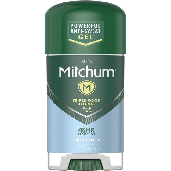 Mitchum Men Gel Antiperspirant Deodorant, Unscented, 2.25oz.