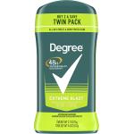 Degree Men Original Protection Antiperspirant Deodorant 48-Hour Sweat & Odor Protection Extreme Blast Antiperspirant For Men 2.7 oz, Twin Pack