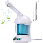 DYB Portable Facial Steamer, Nano Ionic Face Steamer with 360°Rotatable Sprayer,Mini Facial Steamer for Salon and Spa,1 Piece Headband and 4 Pieces Steel Skin Kits.
