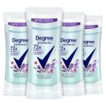 Degree Antiperspirant Deodorant 72-Hour Sweat and Odor Protection Lavender and Waterlily Antiperspirant for Women with?MotionSense?Technology 2.6 oz 4 Count