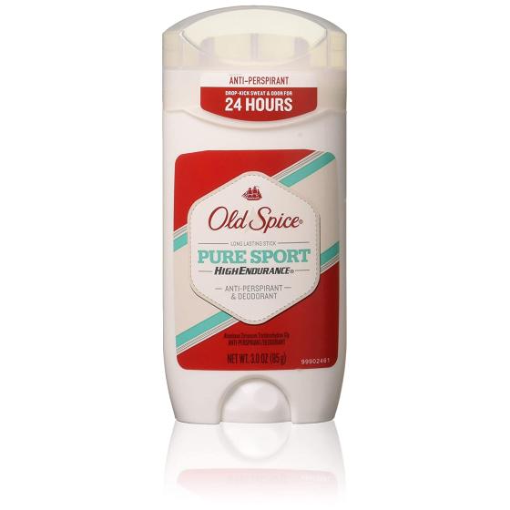 Old Spice High Endurance Anti-Perspirant & Deodorant, Pure Sport 3 oz (Pack of 4)