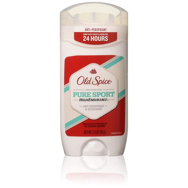Old Spice High Endurance Anti-Perspirant & Deodorant, Pure Sport 3 oz (Pack of 4)