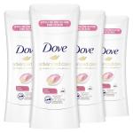 Dove Antiperspirant Deodorant Stick 48 Hour Protection And Soft And Comfortable Underarms Rose Petals Deodorant for Women, 2.6 Ounce (Pack of 4)