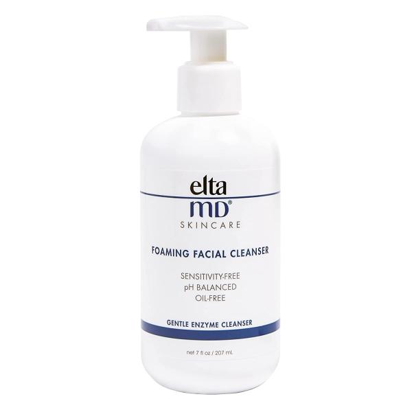 EltaMD Foaming Facial Cleanser, Exfoliating Face Cleanser, Helps Remove Oil and Dead Skin Cells, Safe for All Skin Types, Oil Free, Paraben Free, Sensitivity Free, Sensitive Skin Face Wash, 7 oz Pump