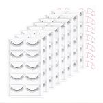 Cuckoo 40 Pairs Practice Lashes for Eyelash Extensions Training Eye Self-adhesive Lash Strips Mimic Natural Eyelash in 8 Pack Practice Eyelashes